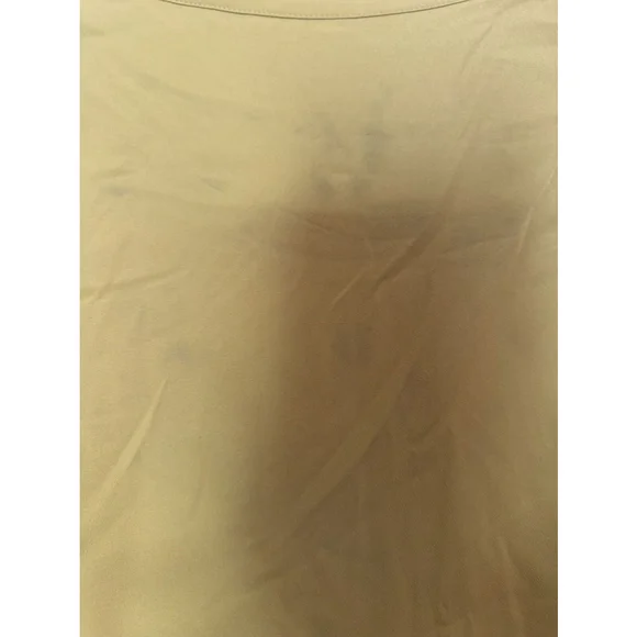 Ann Taylor Beautiful Gold Ruffle Long Sleeve Long Shirtdress SZ 16 *read* - Picture 10 of 11